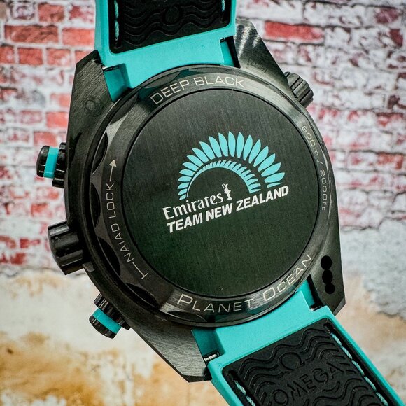 Omega Seamaster Planet Ocean ETNZ Limited Edition Black Ceramic - FULL SET - Picture 14 of 15